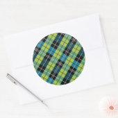 正方形と色2 ラウンドシール (封筒)