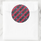 正方形と色 ラウンドシール (バッグ)