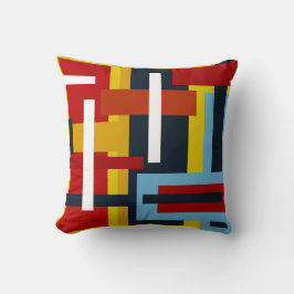 正方形と長方形の幾何学的パターン クッション