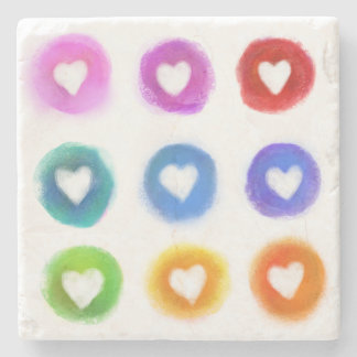 正方形のイメージを持つ大理石コースター ストーンコースター