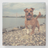 正方形のイメージを持つ大理石コースター ストーンコースター (正面)