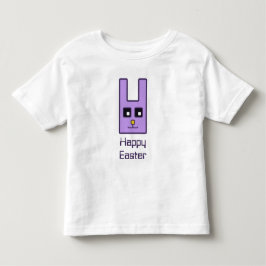 正方形のイースターのウサギの幼児のひだのTシャツ トドラーTシャツ