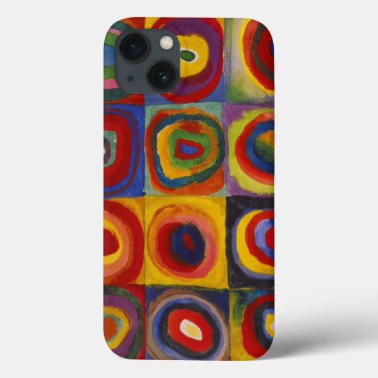正方形のカラー勉強円バイカンディンスキー Case-Mate iPhoneケース (裏面)