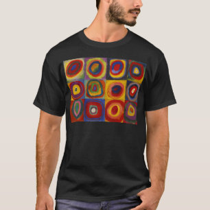 正方形のカラー勉強円バイカンディンスキー Tシャツ