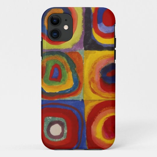正方形のカラー勉強円 Case-Mate iPhoneケース (裏面)