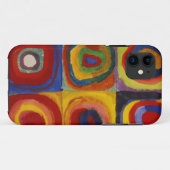 正方形のカラー勉強円 Case-Mate iPhoneケース (裏面(横))