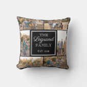 正方形のコラージュのカスタムな写真の装飾用クッション クッション (正面)