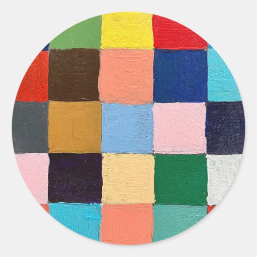 正方形のシールとファンキーシールデザイン ラウンドシール (正面)