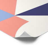 正方形のジオメトリ形状の背景。～の美学 ポスター (角)