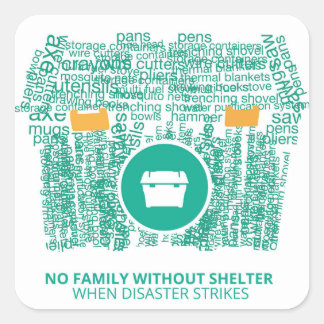 正方形のステッカー スクエアシール