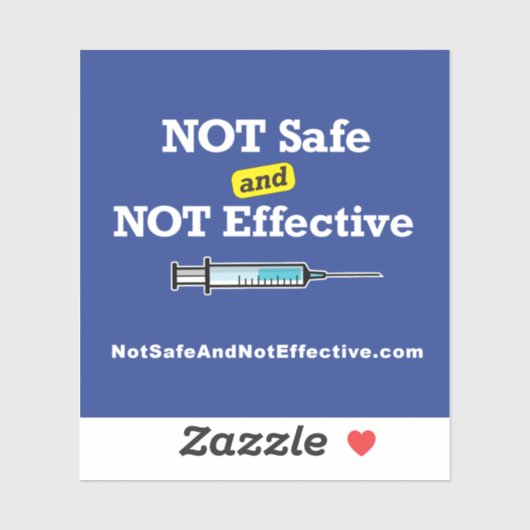 正方形のステッカー – 安全でなく、効果的でない シール (シート)