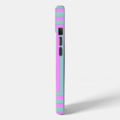正方形のピンクとグレー Case-Mate iPhoneケース (裏面 / 左)
