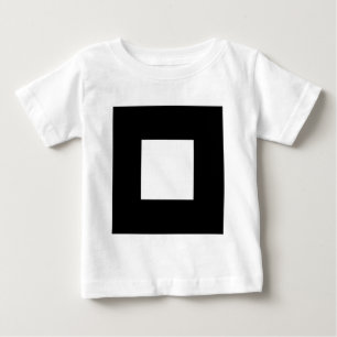 正方形のモチーフ ベビーTシャツ