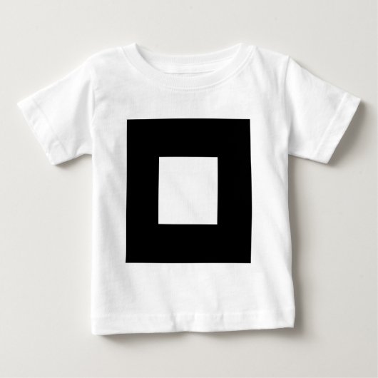正方形のモチーフ ベビーTシャツ (正面)