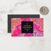 正方形のラベル01a -カラフルな鉱物 ノートカード (正面/裏面インサイチュ)