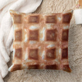 正方形のワッフルの枕 クッション (ブランケット)