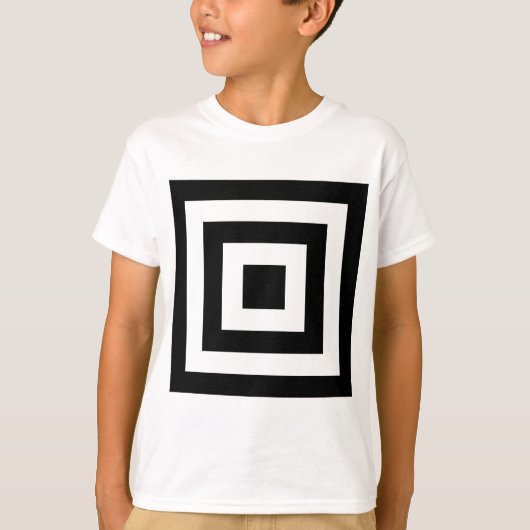 正方形の中の正方形 Tシャツ (正面)