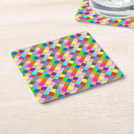 正方形の二乗 スクエアペーパーコースター (アングル)