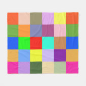 正方形の二乗 フリースブランケット (正面(横))