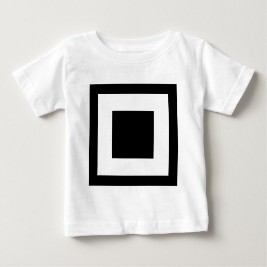 正方形の内部 ベビーTシャツ (正面)