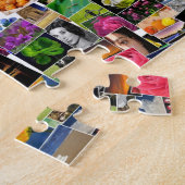 正方形の写真と写真デザイン、 ジグソーパズル (側面)