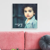 正方形の写真のキャンバスは、グループ化が良いように見える キャンバスプリント (インサイチュ (リビング))