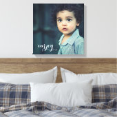 正方形の写真のキャンバスは、グループ化が良いように見える キャンバスプリント (インサイチュ (寝室))