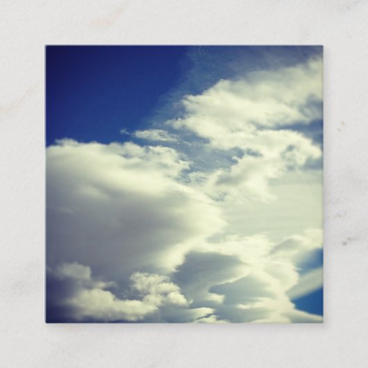 正方形の写真を追加する スクエア名刺 (正面)