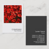 正方形の写真01 – チューリップ 名刺 (正面/裏面)