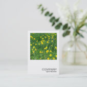 正方形の写真0201 – 水仙/水仙 名刺 (スタンド正面)