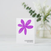 正方形の写真0209 -かわいらし花 – 紫 名刺 (スタンド正面)