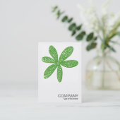 正方形の写真0215の-かわいらしい花-アボカドの緑 名刺 (スタンド正面)