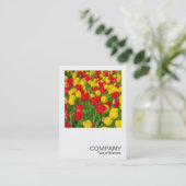 正方形の写真0220 – チューリップ 名刺 (スタンド正面)