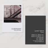 正方形の写真0235 - ビクトリアン Fire Escape 名刺 (正面/裏面)