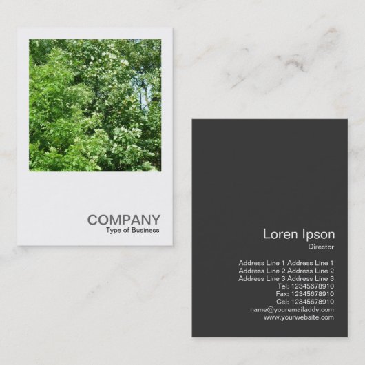 正方形の写真0237 - Summer Breeze 名刺 (正面/裏面)