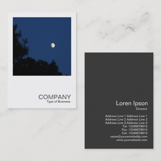 正方形の写真0238 – 夏の夜 名刺 (正面/裏面)