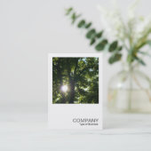 正方形の写真0254 -木を通した日曜日 名刺 (スタンド正面)