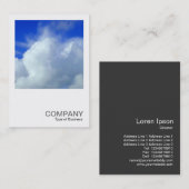 正方形の写真0258 – 雲 名刺 (正面/裏面)