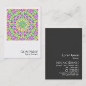 正方形の写真0270 -カラフル万華鏡のように千変万化するパターン 名刺 (正面/裏面)