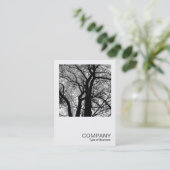 正方形の写真0277 – 高コントラストツリー 名刺 (スタンド正面)