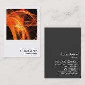 正方形の写真0280 – フラクタルの炎 名刺 (正面/裏面)