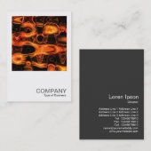 正方形の写真0281 – フラクタル炎波 名刺 (正面/裏面)