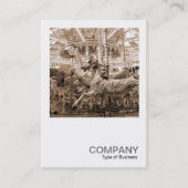 正方形の写真028 -回転木馬 名刺 (正面)