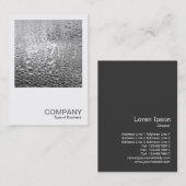 正方形の写真0305 -カッコいい水 名刺 (正面/裏面)