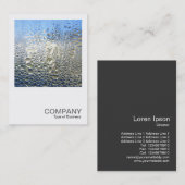 正方形の写真0306 カッコいい - Water II 名刺 (正面/裏面)