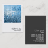 正方形の写真0307 – 青い水 名刺 (正面/裏面)