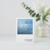 正方形の写真0307 – 青い水 名刺 (スタンド正面)