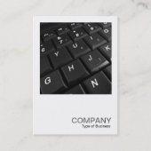 正方形の写真0311 – ノートブックキーボード 名刺 (正面)