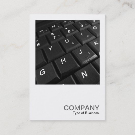 正方形の写真0311 – ノートブックキーボード 名刺 (正面)