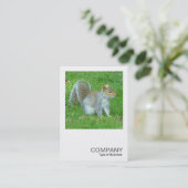 正方形の写真0325 – リス 名刺 (スタンド正面)